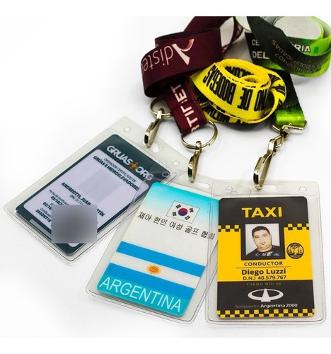 Imagen 4 de 10 de Sobres Pvc Porta Tarjetas 120x80mm 180mic Credenciales X 10u