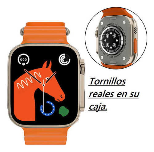 Reloj Inteligente T10 Ultra Smartwatch 49 Mm Llamadas Notificaciones Deportes Sensor De Ritmo Cardiaco Temperatura