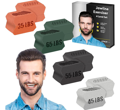 Ejercitador De Mandíbula Para Hombres Y Mujeres, 4 Niveles D