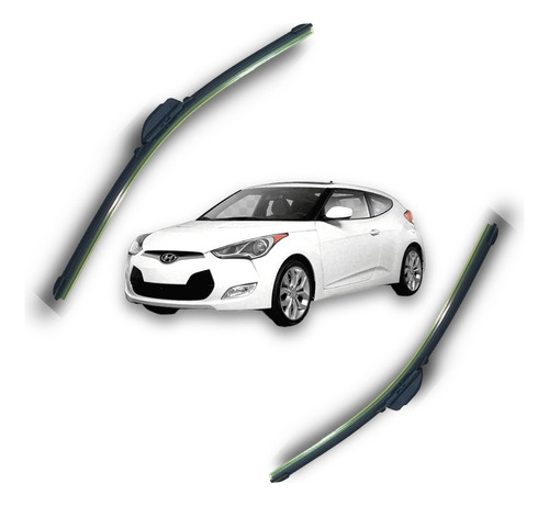 Escobillas Delanteras Veloster Flex 2019 2020 2021 2022 2023