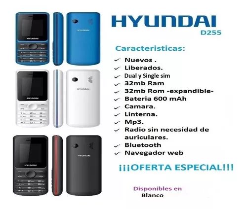 Celular Barato Solo Llamadas Hyundai D255s Envio Gratis