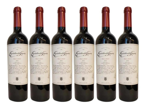 Vino Escorihuela Gascon Malbec 100% Caja X6 750ml 6 Botellas