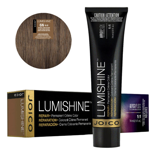 Kit Tinte de cabello Rubio Oscuro Natural con Peróxido decolorante Lumishine Joico