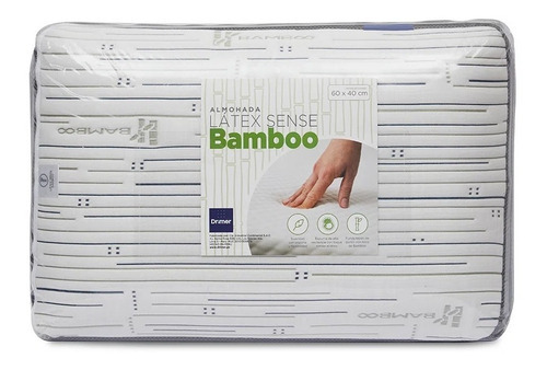 Látex Sense Bamboo almohada drimer color blanco