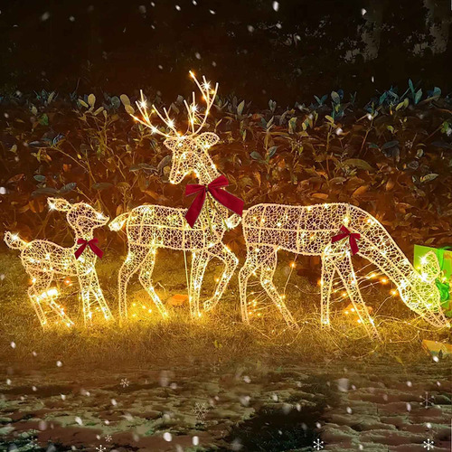 Decoração De Natal Para Exteriores, Luminosa E Moderna, Cie