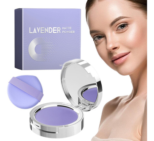 X Polvo Fijador Facial Mate De Lavanda Chillab Maquillaje