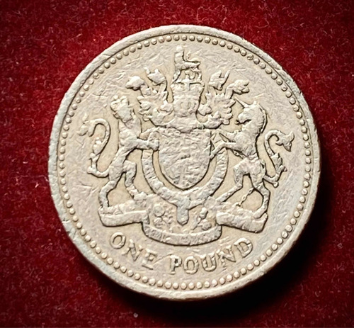 Moneda 1 Libra Inglaterra 1983 Km 933 Elizabeth 2