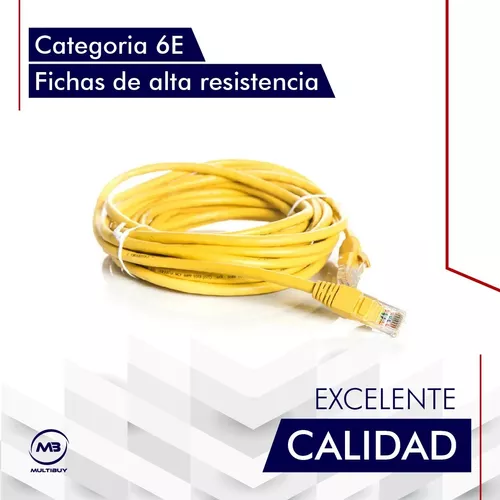 Cable De Red Armado 15 Metros Utp 5e Patch Cord Ethernet