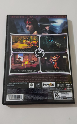 Mortal Kombat Shaolin Monks - Playstation 2