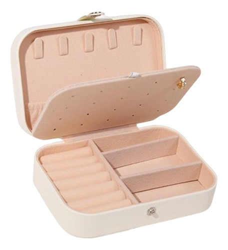 Caja De Almacenamiento De Joyería De Cuero Pu,