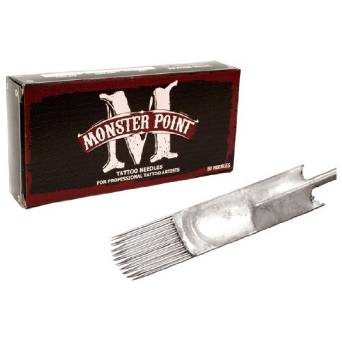 Agujas De Tatuaje Curved Magnum Esterilizadas 11rl Caja 50