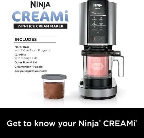 Ninja Nc301 Máquina Para Hacer Helados 16oz 6 Vasos 7 Prog