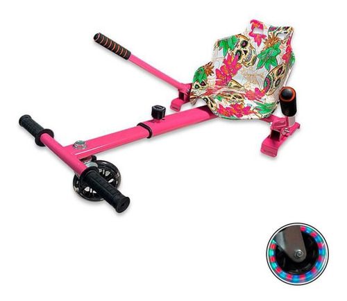 Hoverkart Carrinho P Hoverboard Universal 6-10  Rosa/verde