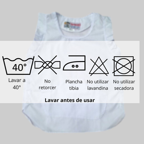 Poncho Colegial Delantal Nena Con Broderie Sarmiento 966 T.8