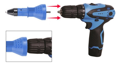 - Remachadora Adaptador Para Taladro Inalambrico Electrico