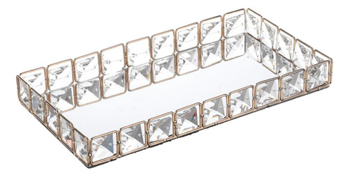 M Espejo Cristal Bandeja Decorativa Joyas Baratija