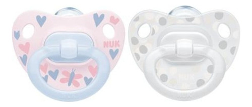 Chupetes Bebe X2 Unidades Nuk Happy Days Babymovil Color Happy Days Rosa 0-6 m