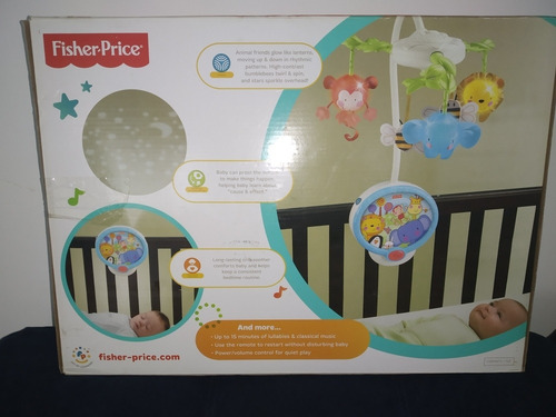 Imagen 2 de 2 de Móvil Infaltil Fisher Prince Con Música Y Luces