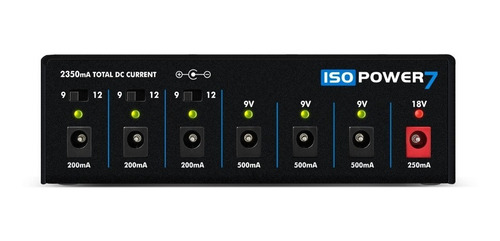 Imagem 2 de 5 de Fonte Isopower 7 Pedais Isolada Landscape Bivolt 9v 12v 18v