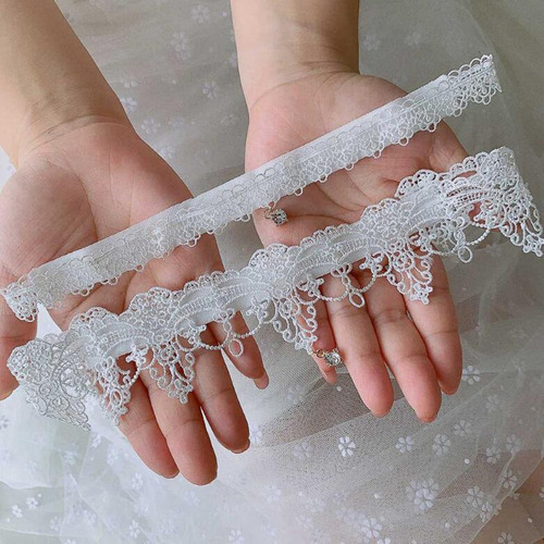 Conjunto De Liguero De Novia Con Volantes Blanco M