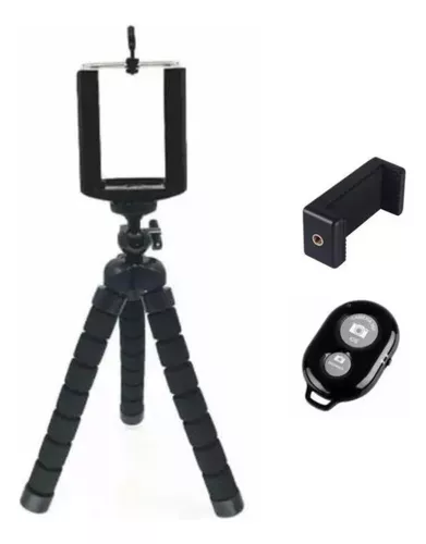 Tripode 18cm Soporte Celular Disparador Bluetooth Para Fotos