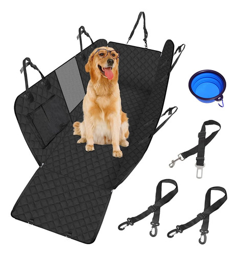 Protector Funda Cubre Asiento Auto Perros Mascotas, Cuenco