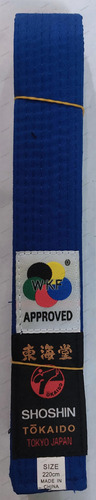 Cinta Cinturon Kiu Karate Tokaido Wkf(gen) Colores Varios