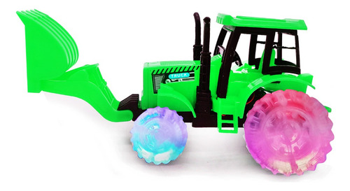 Tractor Excavadora De Campo Chica, Con Luz Y Sonido, 12507 Personaje Green