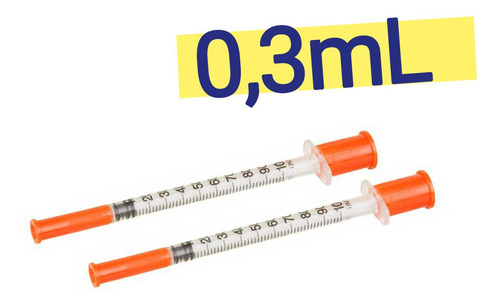 Imagem 1 de 4 de Seringa Uniqmed 0,3 Agulha 32g Insulina, Anestésicos, Botox