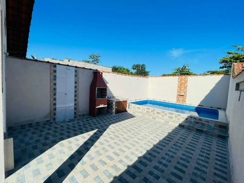 Imagem 7 de 15 de Linda Casa Com Piscina, Churrasqueira E 1 Suíte Em Itanhaém, Litoral Sul De Sp. Aceita Financiamento Bancário.