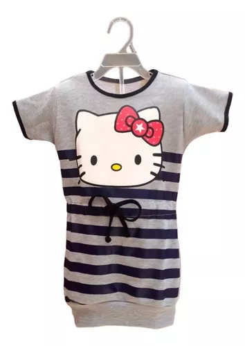Vestido Corto Para Niña Compatible Con Hello Kitty