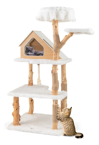 Árbol Para Gatos De Madera Maciza Gpl