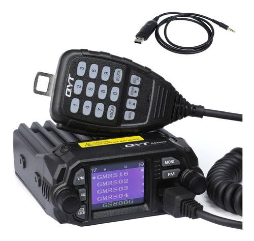 Qyt Gs800g Gmrs Radio Movil 8 Repetidor Receptor Doble