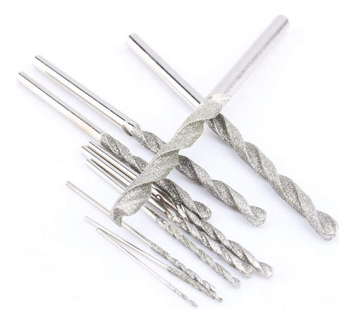 Conjunto De 10 Brocas Diamantadas, Twist Drill Bits Co