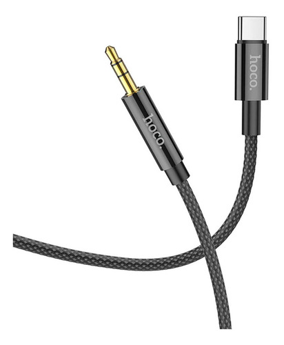 Adaptador De Audio Hoco Upa19 Tipo C A 3.5mm Negro