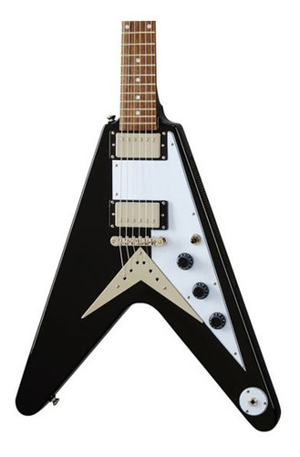 Guitarra EpiPhone Flying V Ebony Vintage inspirada en Gibson Cor Preto