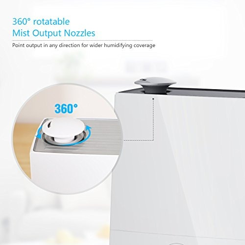Innogear Humidificador De Vapor Frío, Control Táctil 4l H