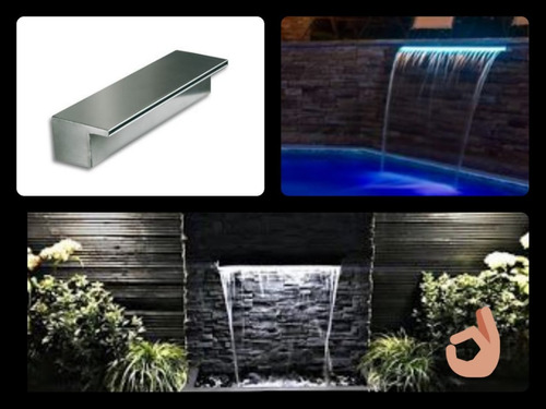 Cascada Para Muro Lloron, Alberca Y Decorativa 30 Cm C/ Led