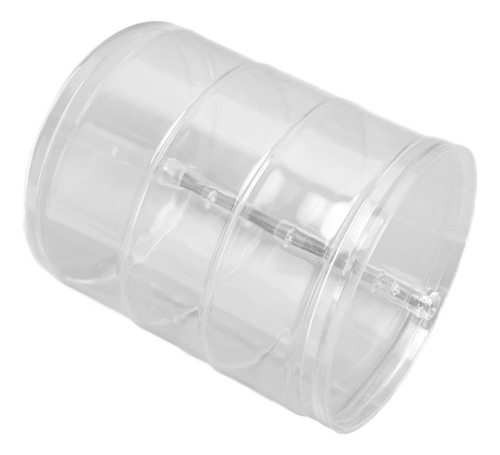 Organizador De Joyas Giratorio De 3 Capas De Plástico Transp