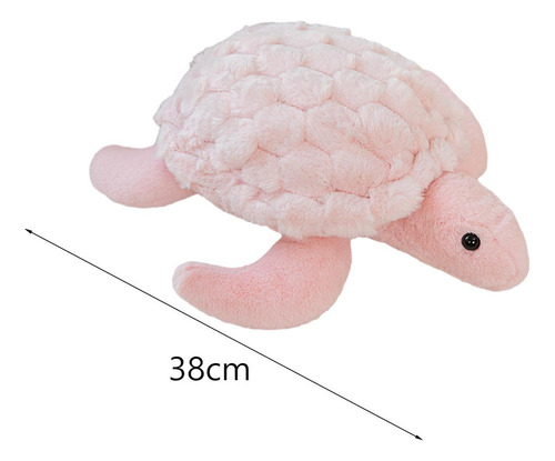Zl Peluche De Tortuga De 38 Cm, Color Rosa