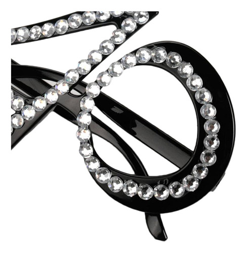 Gafas De Cristal Con Purpurina. Como Se Describe