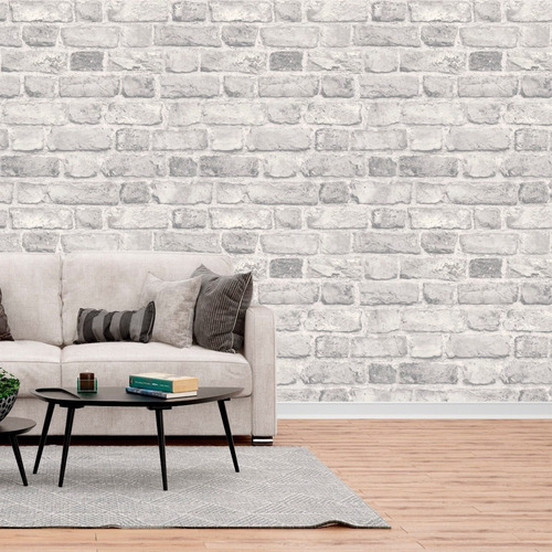 Imagen 3 de 8 de Vinilos Decorativos Pared Empapelado Ladrillo