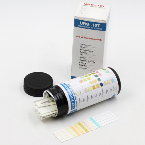 (1 Caja) Tiras Reactivas For Análisis De Orina Urs-10t (100