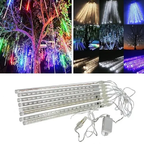 Luces Led Tipo Lagrima Meteoro Decoración Navidad 30 Cm | Cuotas sin interés