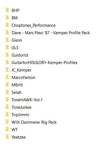 Super Kemper Pack Profiles (Usado)