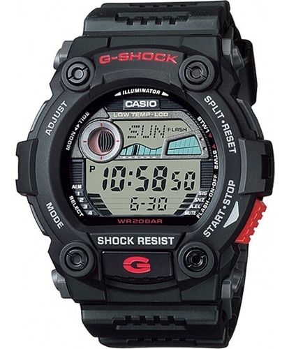 Relógio Casio G-shock G-7900-1dr Tábua De Maré G-rescue Nfe
