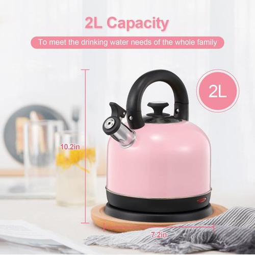 Hervidor Eléctrico Con Tablero De Temperatura, Yiimo 2l Cald