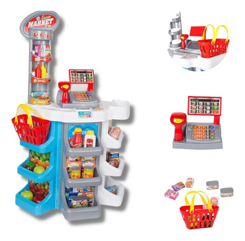 Set Supermercado Infantil Con Caja De Juguete