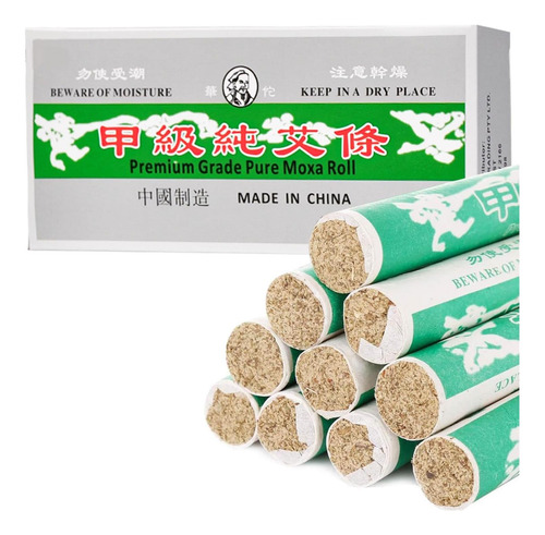 Rollos De Moxa Puro Ospnieek, 10 Rollos Hechos A Mano Sida,