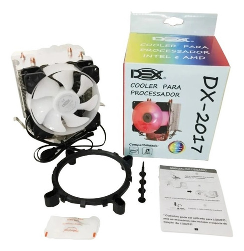 Cooler Gamer Led Argb Para Processador Intel Amd Dex Dx-2017
